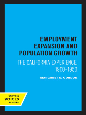 cover image of Employment Expansion and Population Growth
